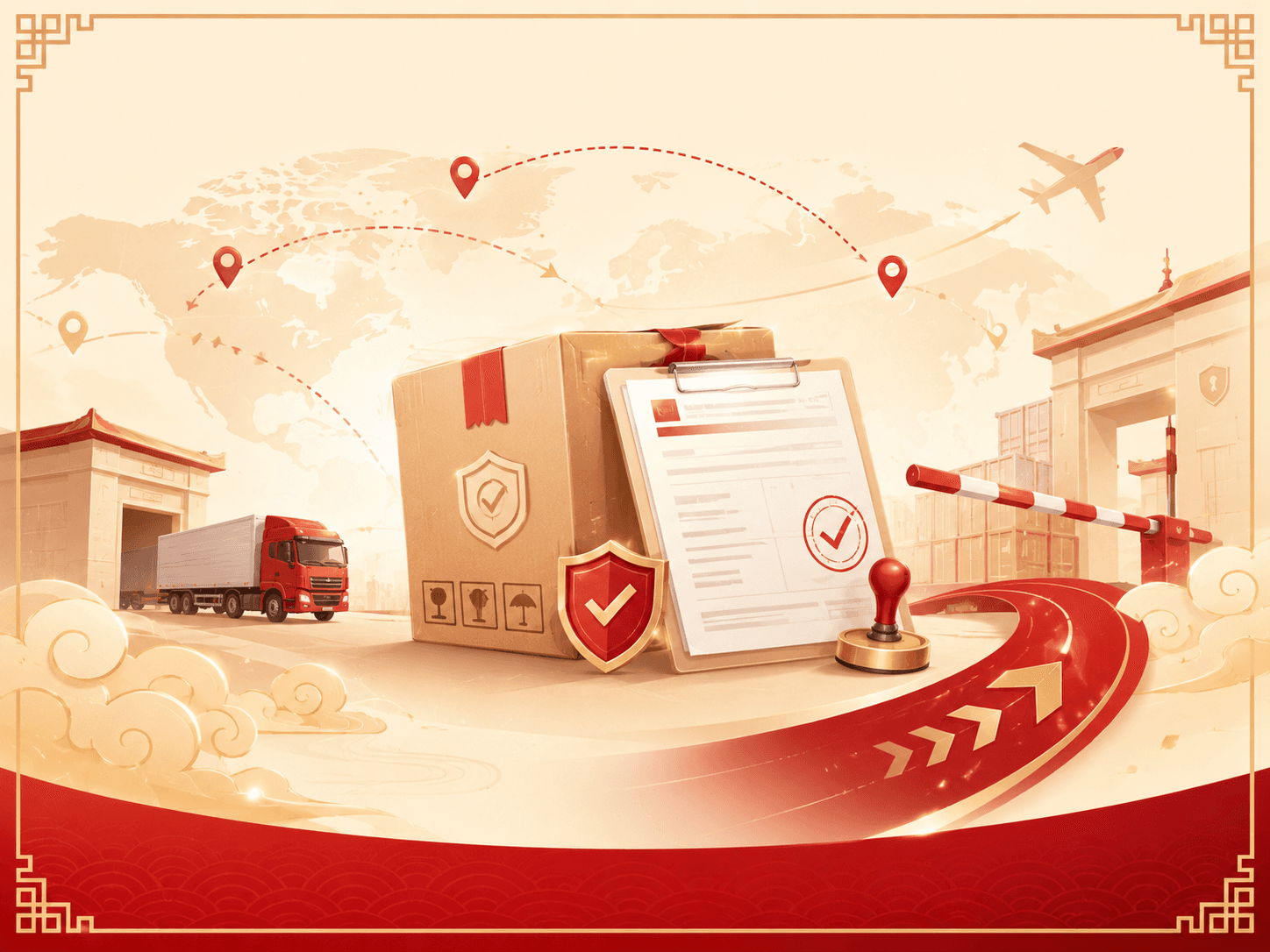 LongyunTrack parcel service notice illustration